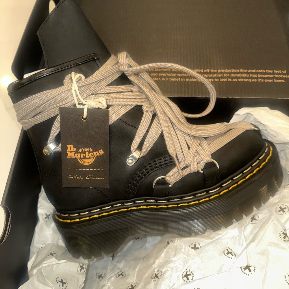 SOLD‼️ RICK OWENS x DR. MARTENS 1460 Quad Sole Boots 🔥